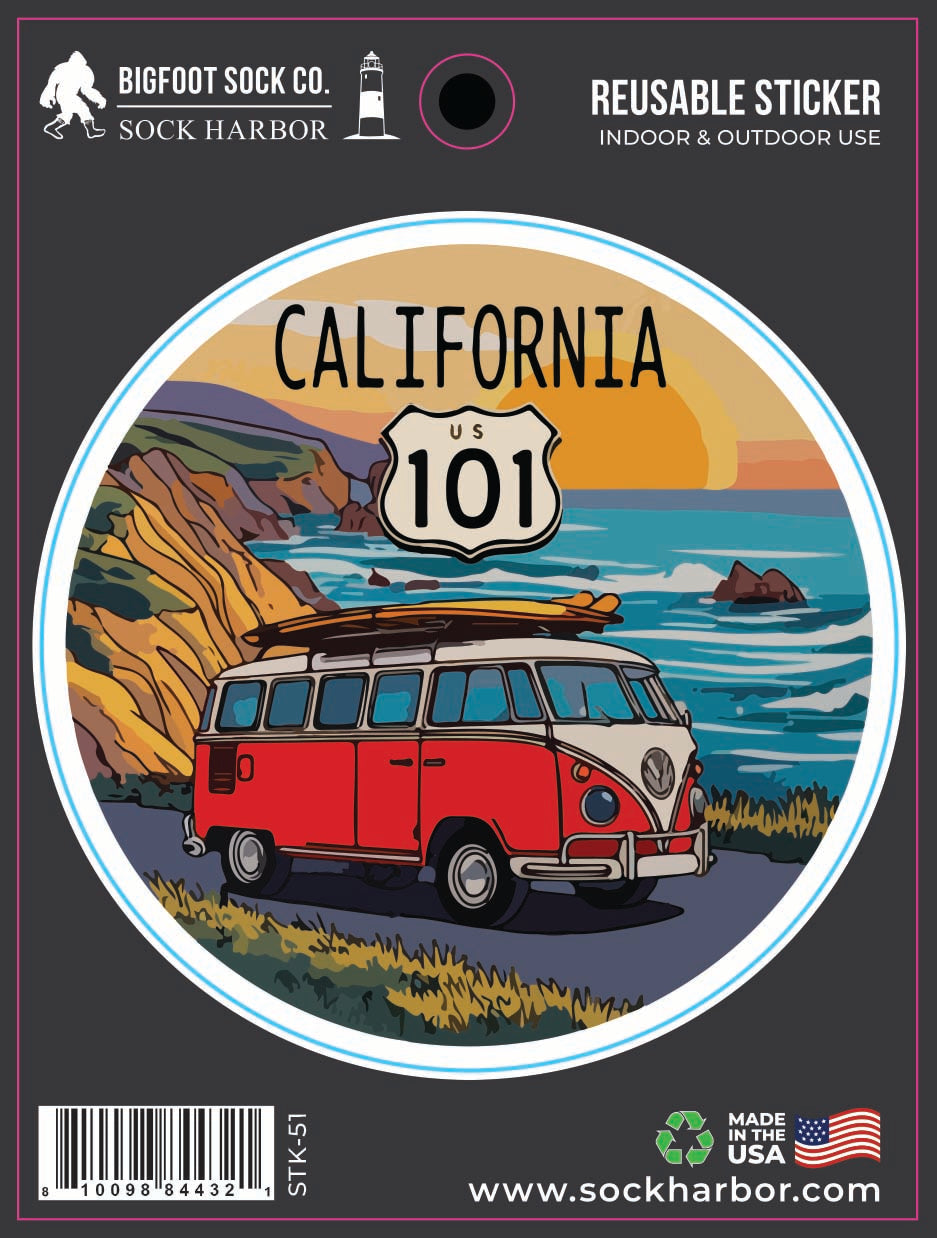 California 101 Bus Sticker