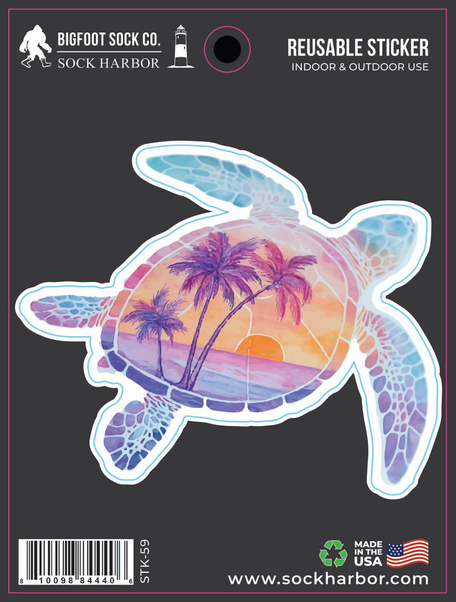 Watercolor Sea Turtle Sticker