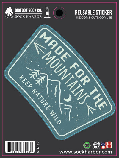 Made for the Mountains Sticker