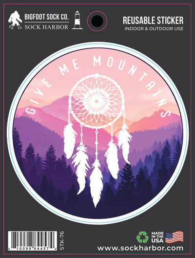 Give Me Mountains Catcher Sticker