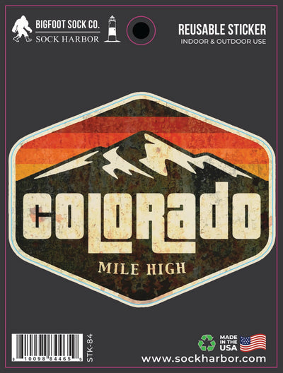 Colorado Mountain Set Sticker