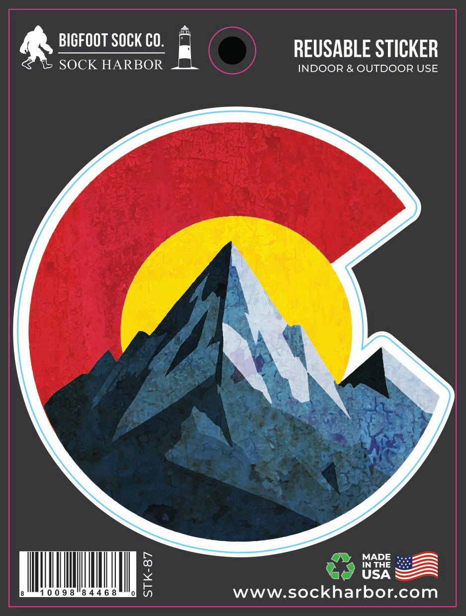 Colorado C Mountain Sticker
