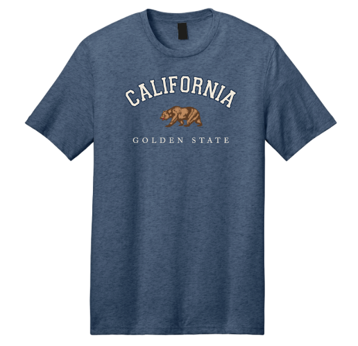 California Golden State Bear Applique Tee
