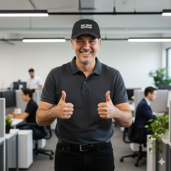 Shit Show Supervisor Garment Wash Cap