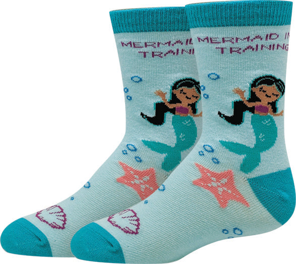 Mermaid In Training Kids Socks
