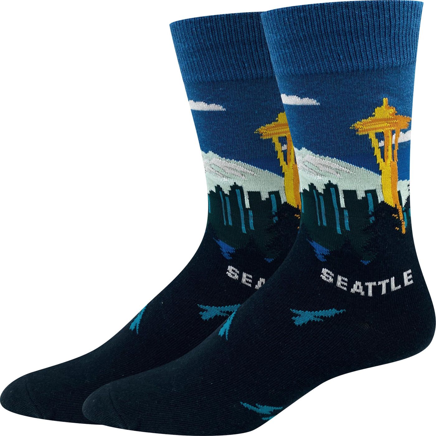 picture of seattle-skyline-socks
