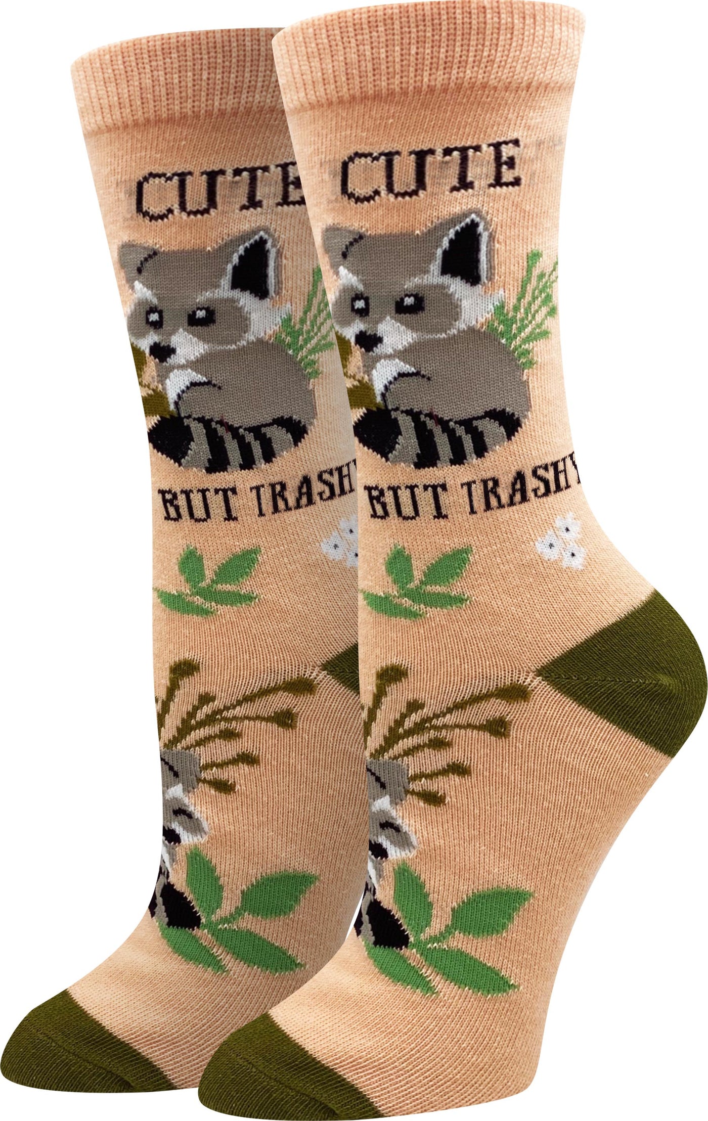 Trashy But Cute Raccoon Socks