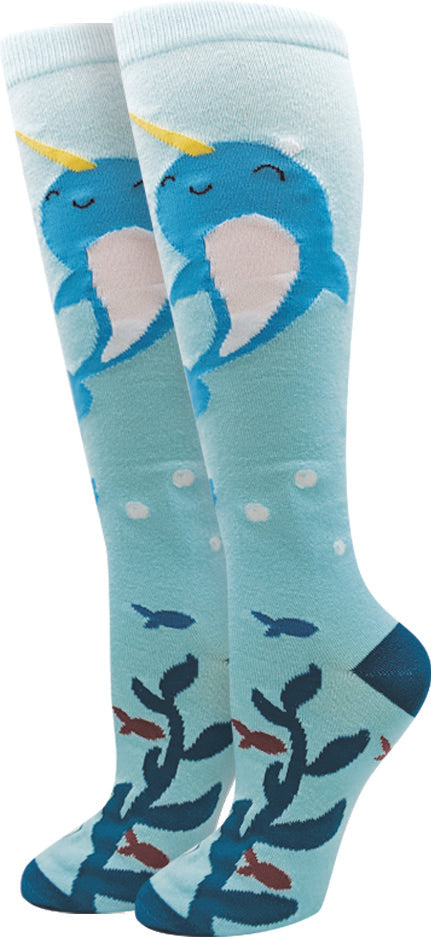 picture of narwhal-knee-high-socks