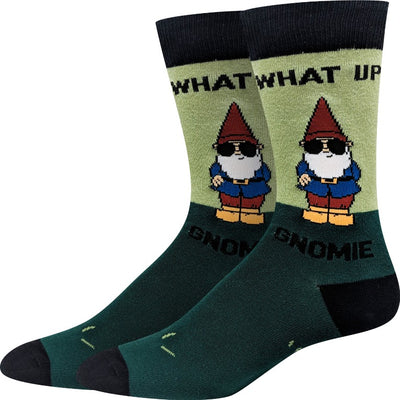 What Up Gnomey Socks