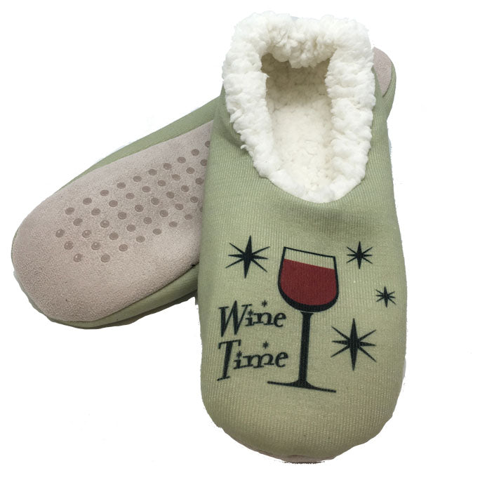 Red Wine Time Slippers