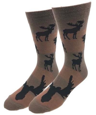 Moose Pattern Socks