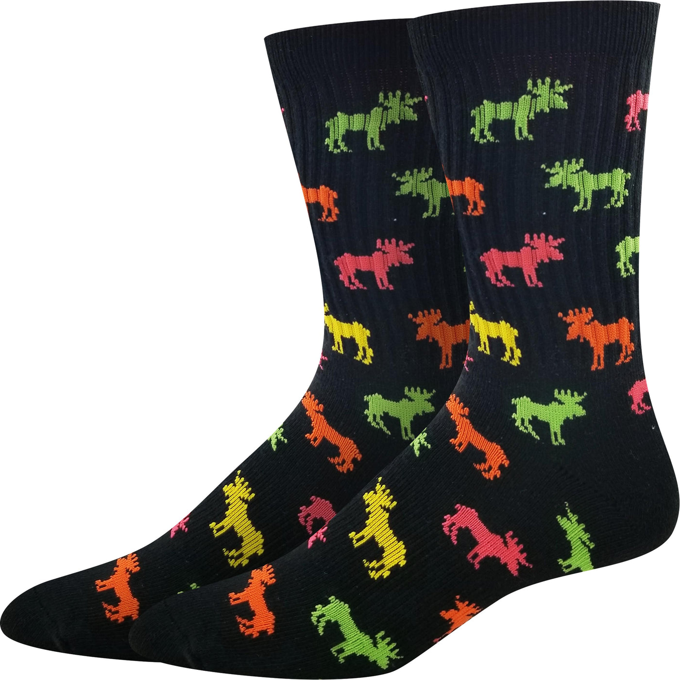 Neon Moose Socks