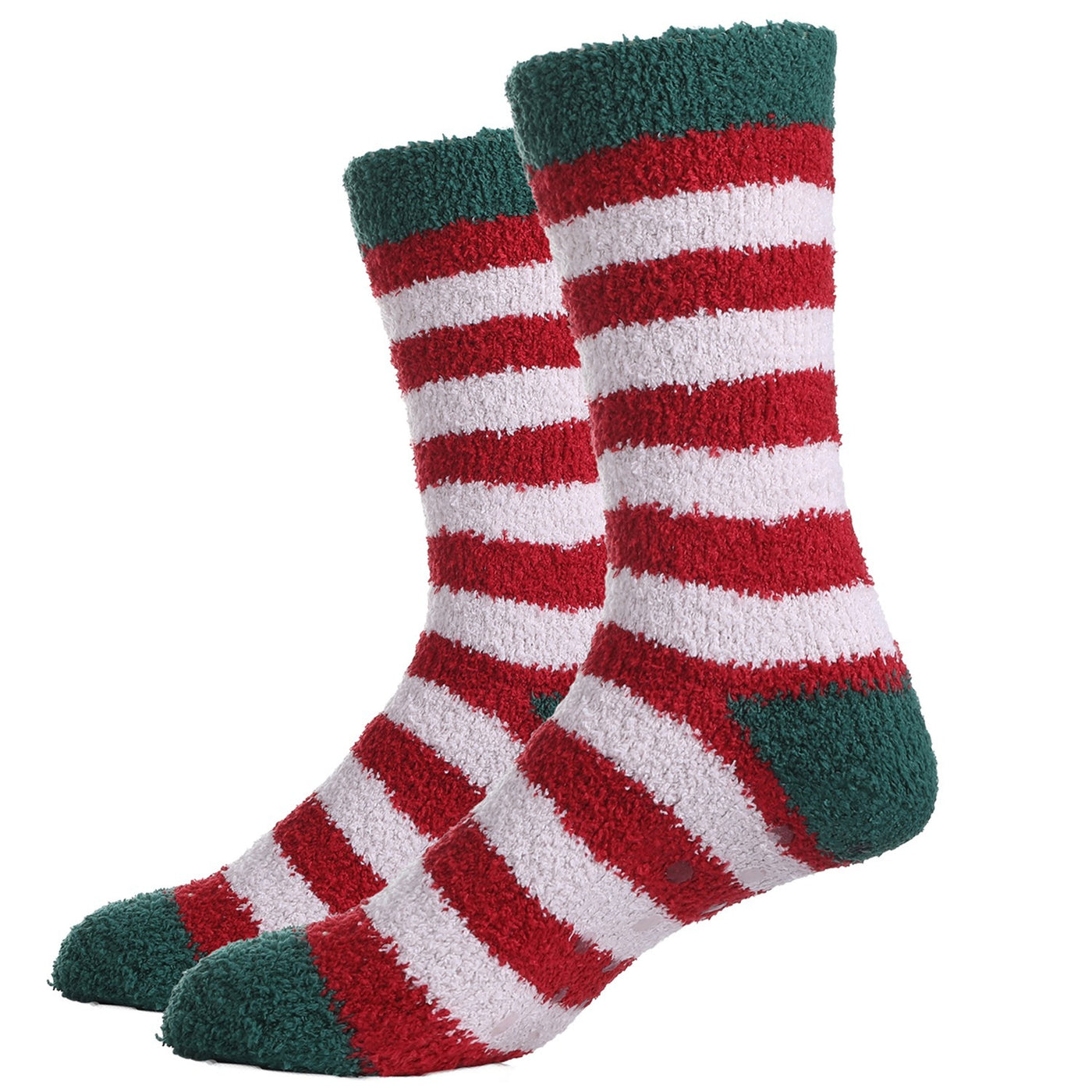 Christmas Stripe Fuzzy Socks