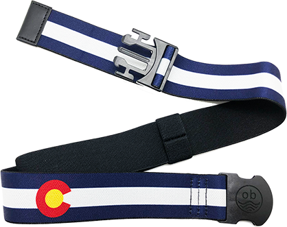 Colorado Flag Stretchy Belt