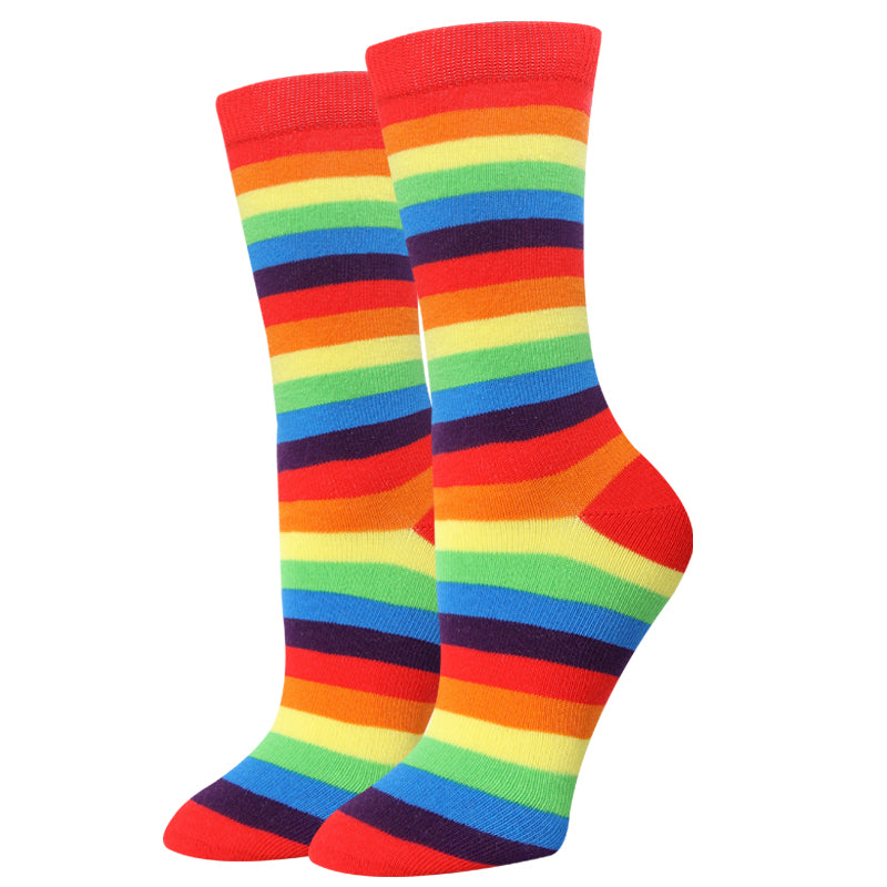 picture of rainbow-stripe-socks