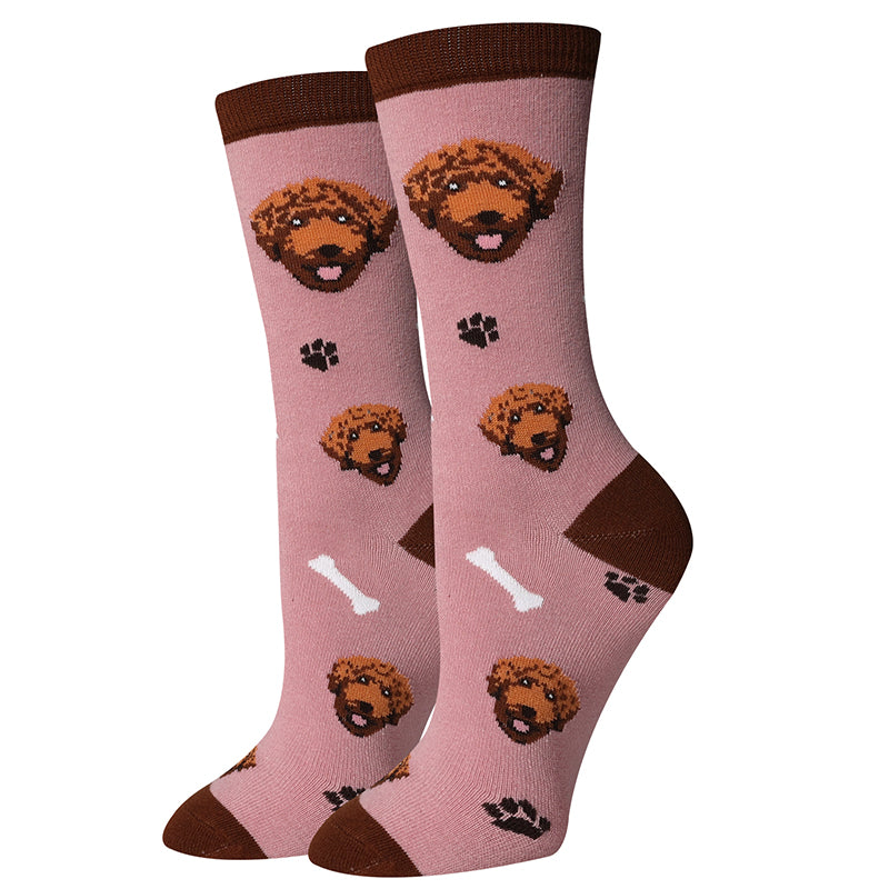 Labradoodle Brown Socks