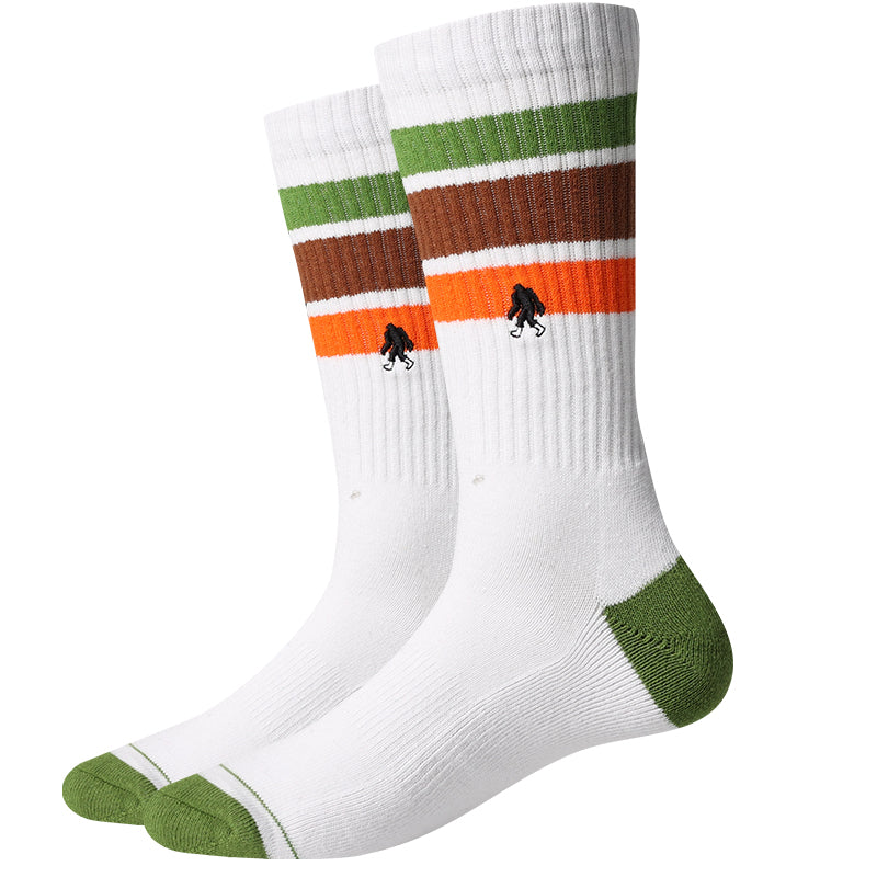 Retro Stripes Active Socks (Green)
