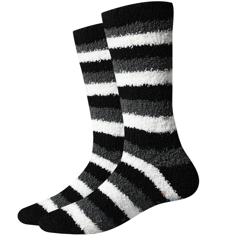 Black & White Fuzzy Stripes