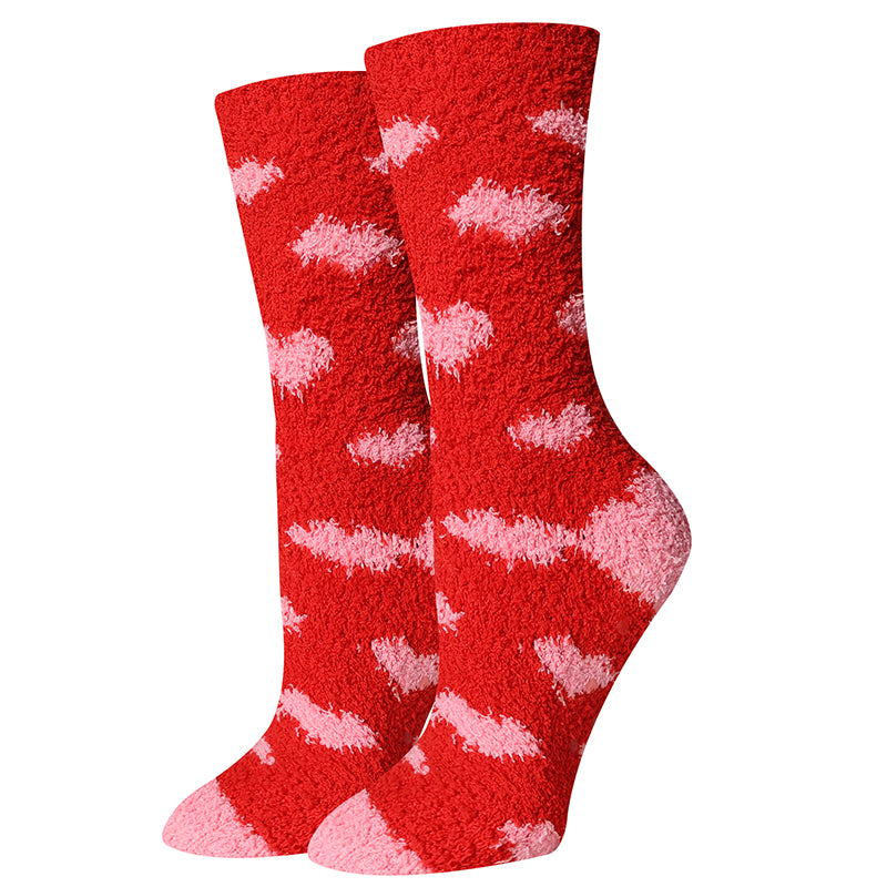 Hearts Fuzzy Socks